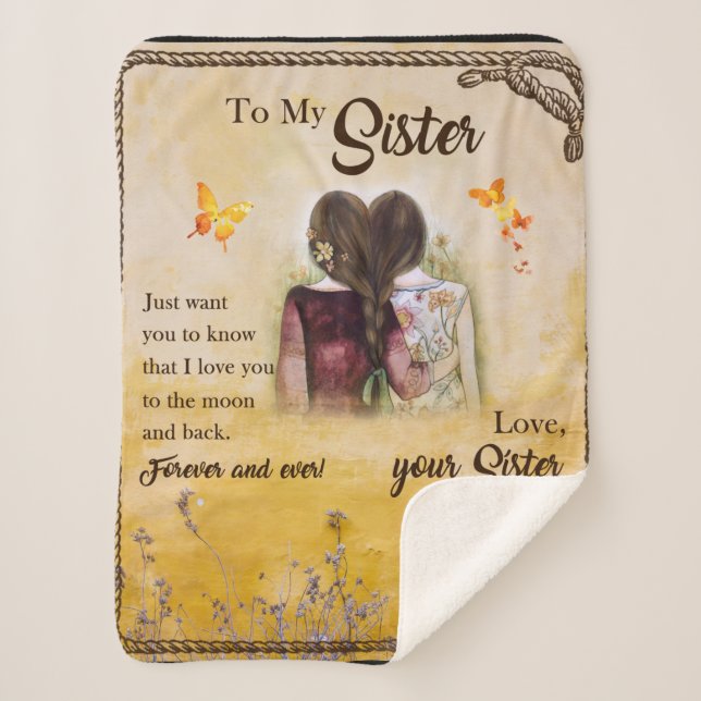 Personalizado a mi manta hermana (Anverso)