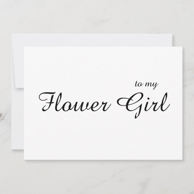 Personalizado A Mi Niña De Flores Gracias Tarjeta  (Anverso)