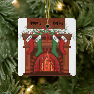 Personalizado Abuelos Ornamento de Navidad