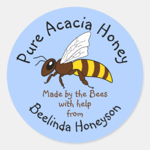 Personalizado Acacia Honey Jar Label Pegatinas