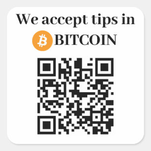 Personalizado Aceptamos Consejos en Pegatina de Bi