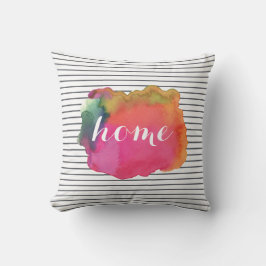 Personalizado acuarela palabra arte almohada