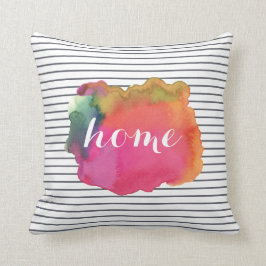 Personalizado acuarela palabra arte almohada