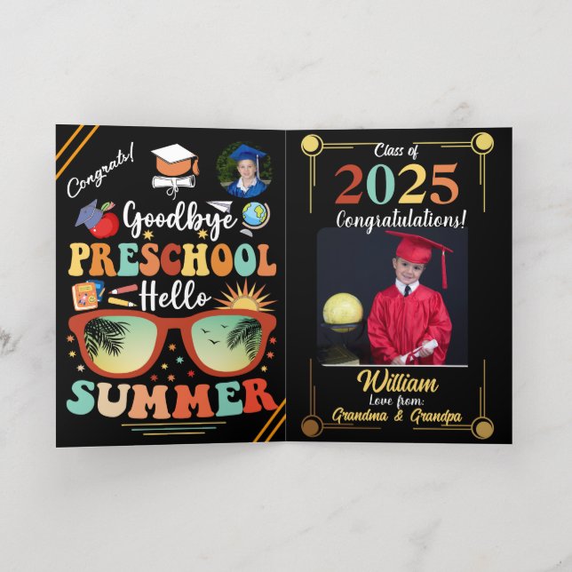 Personalizado Adiós preescolar Hola Graduación de  (Distribución Interior)