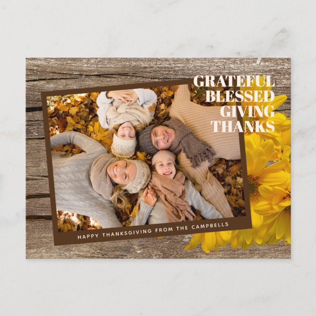 Personalizado Agradecido por dar tarjetas de vacac (Anverso)