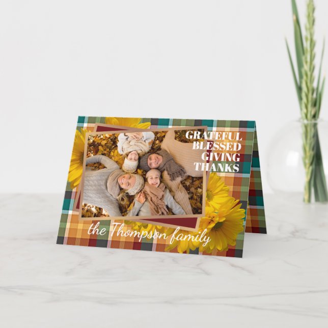 Personalizado Agradecido por dar tarjetas de vacac (Anverso)