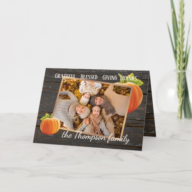 Personalizado Agradecido por dar tarjetas de vacac (Anverso)