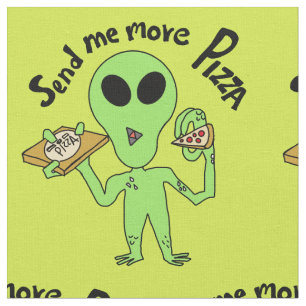 personalizado alienígena me envía más tela de pizz