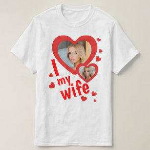 Personalizado Amo a mi esposa significa camisetas
