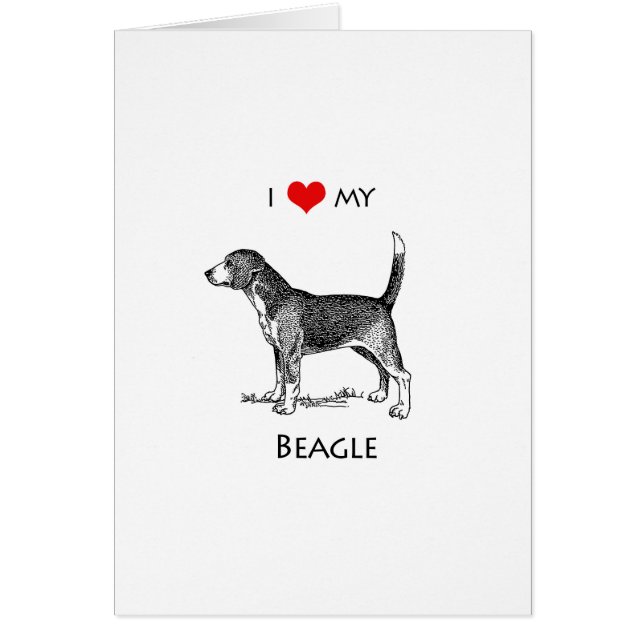Personalizado Amo A Mi Perro Beagle (Frente)
