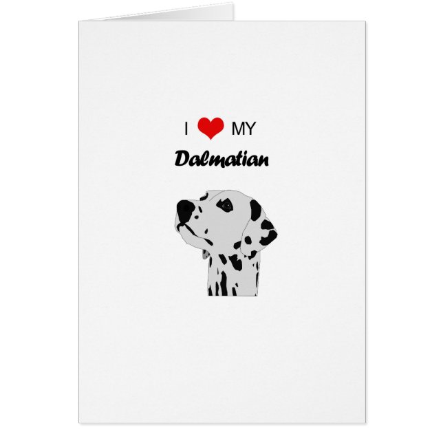 Personalizado Amo Mi Corazón De Perro Dalmatiano (Frente)