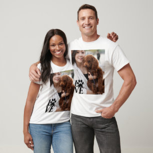 Personalizado AMOR A Paw Imprimir camiseta - ¡Para
