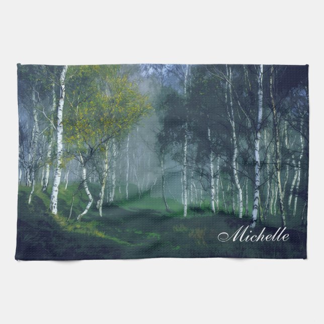 Personalizado añada su propia toalla de cocina (Horizontal)