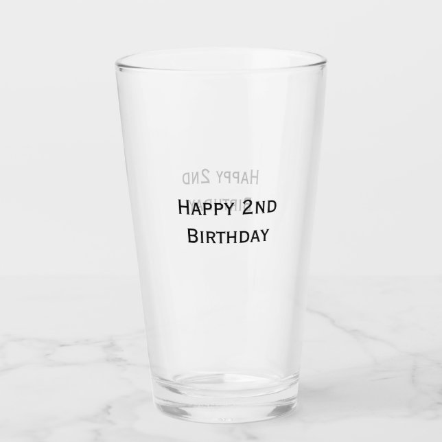 personalizado añade tu texto feliz cumpleaños 2º s (Anverso)