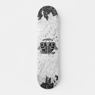 Personalizado AÑADIR NOMBRE Skull Skateboard Skate