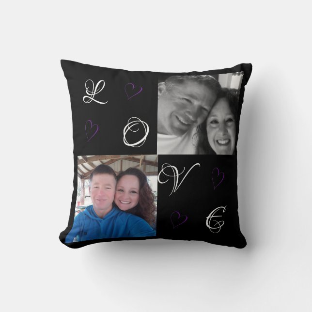 Personalizado Añadir sus propias fotos Cojín decor (Anverso)