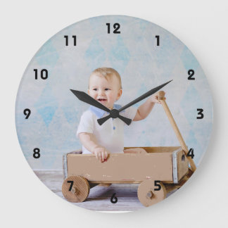 Personalizado Añadir tu reloj de pared de fotos fa