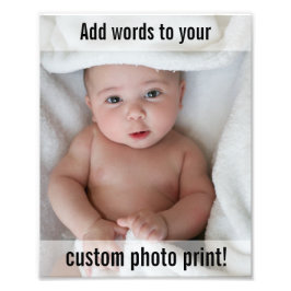 Personalizado Añadir una foto y un texto personali