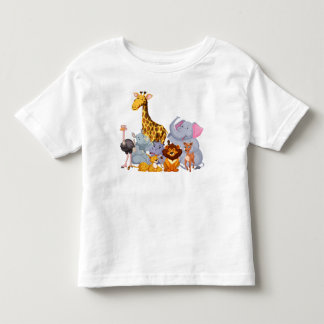 Personalizado Animals Toddler Fine Jersey T shirt