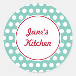 Personalizado Aqua Kitchen Pegatinas