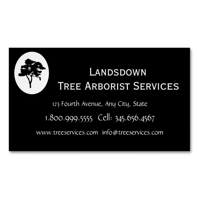 Personalizado Arborist Tree Services - Tarjeta de  (Anverso)