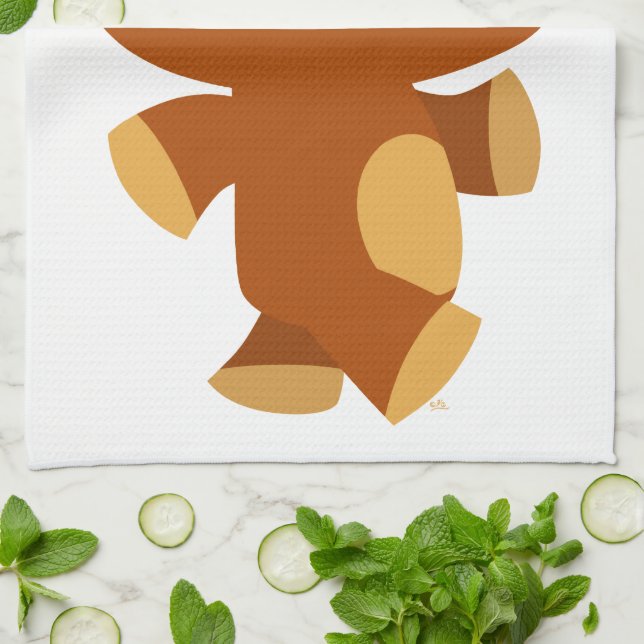 Personalizado Asertivo Cute Bear Kitchen Toalla (Doblado)