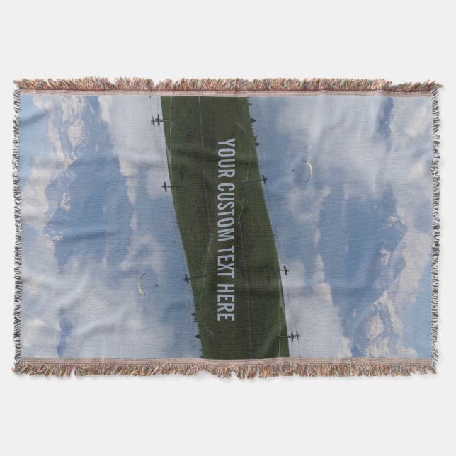 Personalizado austriaco lanza manta (Anverso)