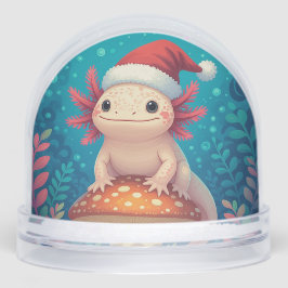 Personalizado Axolotl en el glóbulo de la nieve de