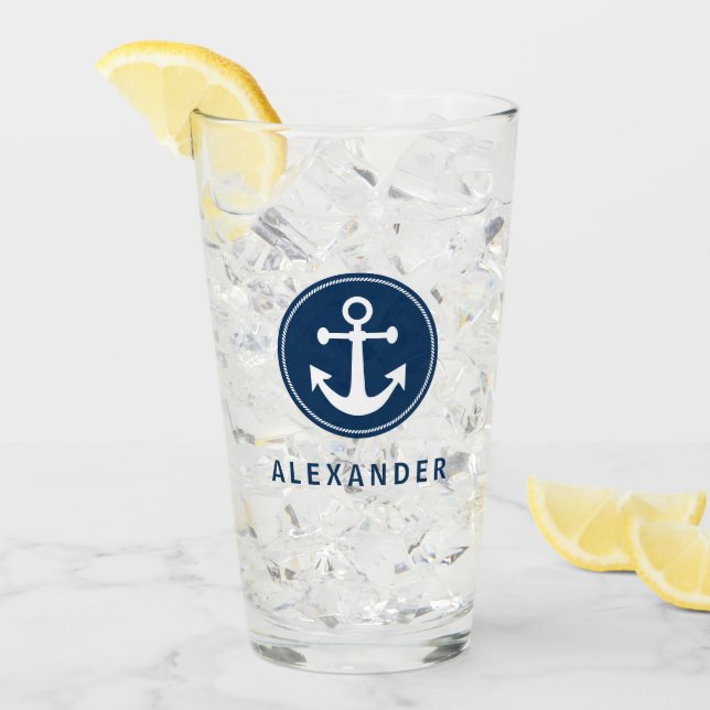 Personalizado azul de la Marina de Guerra de Ancla (Anverso (hielo))