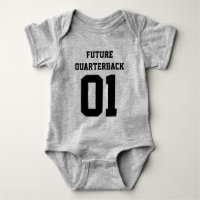 Personalizado Baby Boy Football Jersey Bodysuit