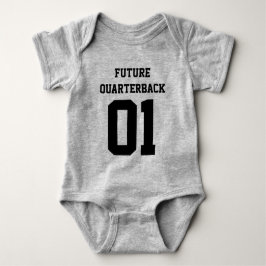 Personalizado Baby Boy Football Jersey Bodysuit