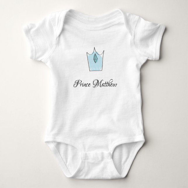 Personalizado Baby Boy Gift, Prince, Baby Body (Anverso)