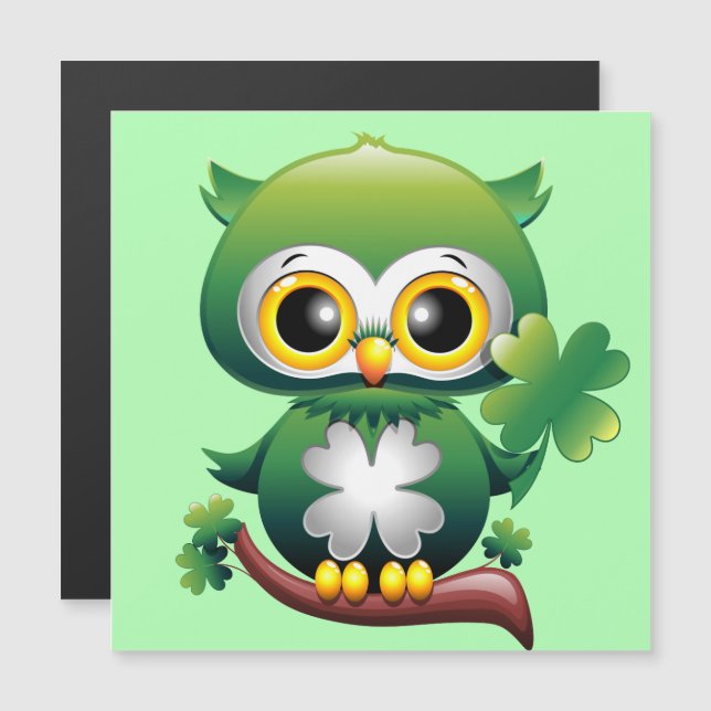Personalizado Baby Owl St Patrick Paddy (Anverso/Reverso)