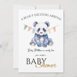 Personalizado Baby Panda Baby Shower Invitación