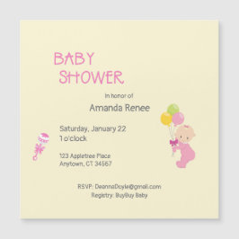 Personalizado Baby Shower Chica Rattle Balloons