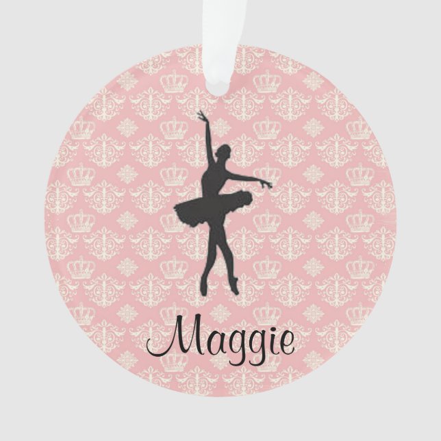 Personalizado Ballet Foto Ornamento de Navidad (Anverso)