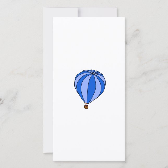 Personalizado Balón de aire caliente azul (Anverso)