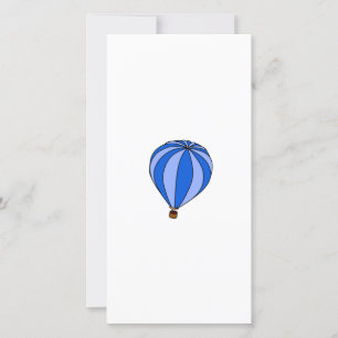 Personalizado Balón de aire caliente azul