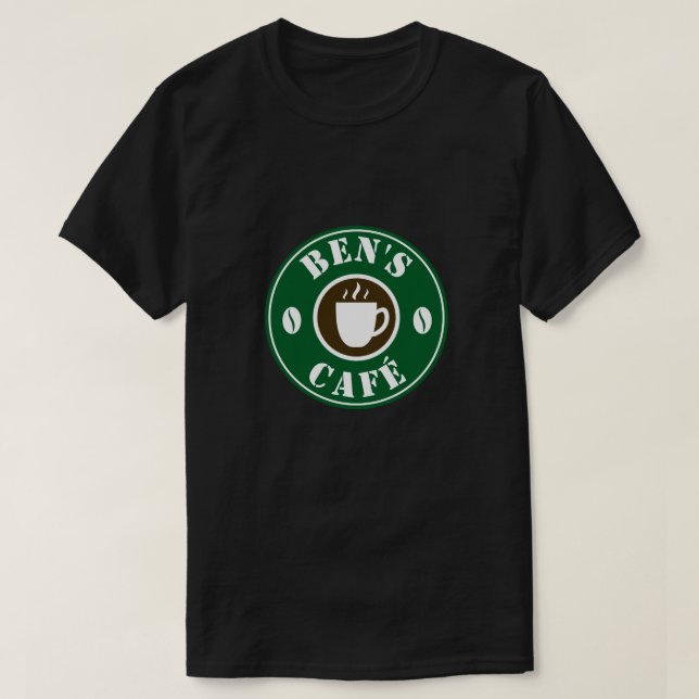 Personalizado barista a camisetas para cafés o ama (Diseño del anverso)