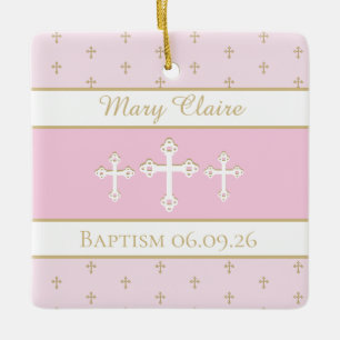 Personalizado, bautismo cristiano Ornamento