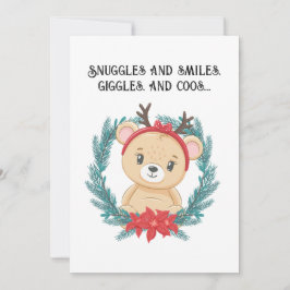 Personalizado Bear Bebé Primera Navidad QR Código 