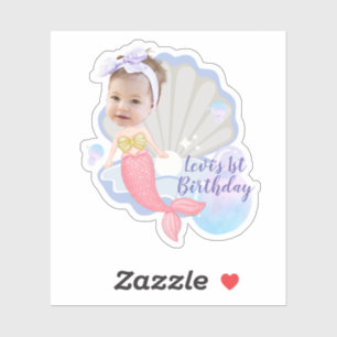 Personalizado Bebé Niña Pegatina de cumpleaños Pri
