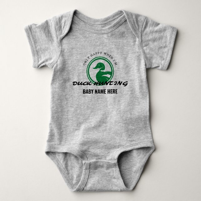 Personalizado Bebé Pato Cazando Camisas de Jersey  (Anverso)