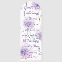 Personalizado Bella Biblia Floral Verse Jeremiah 3