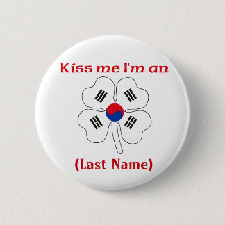Personalizado béseme que soy botón coreano