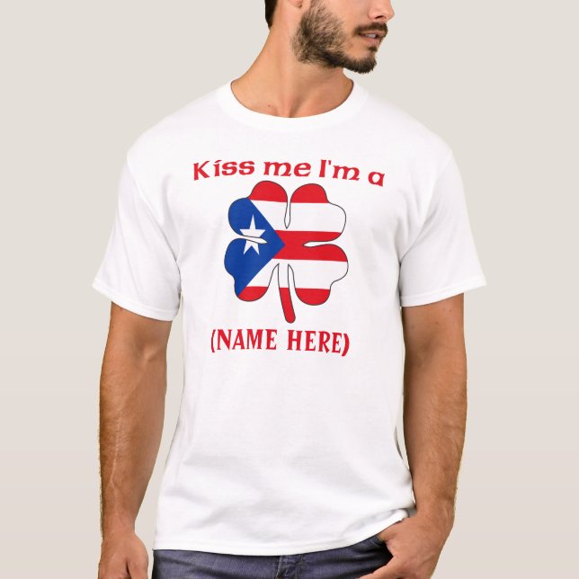 Personalizado béseme que soy camiseta (Anverso)