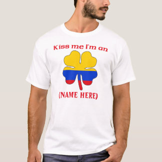 Personalizado béseme que soy camiseta colombiana