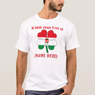 Personalizado béseme que soy camiseta húngara