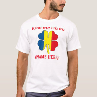 Personalizado béseme que soy camiseta rumana