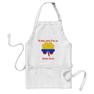 Personalizado béseme que soy delantal colombiano
